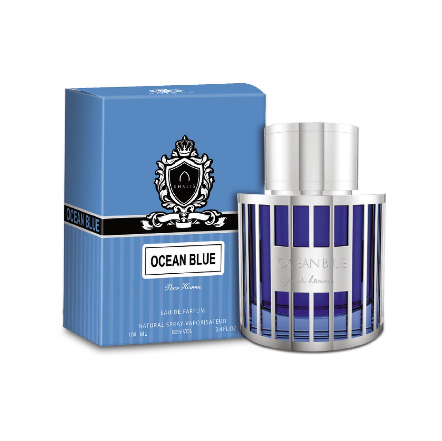 OCEAN BLUE - Pour Homme 100ML French Eau de Parfum For Men