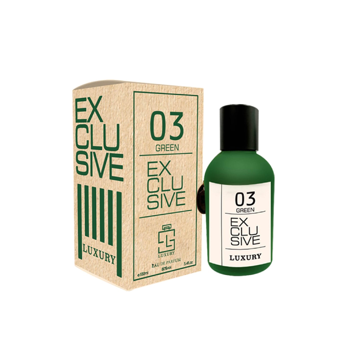 03 GREEN EXCLUSIVE Mega Collection - 100ML French Luxury Unisex EAU DE PERFUME